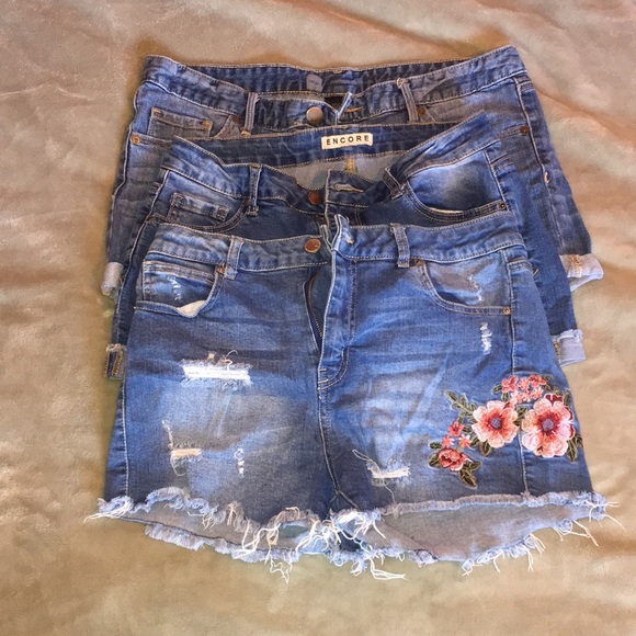 Wax Jean Pants - 3 pairs of jean shorts